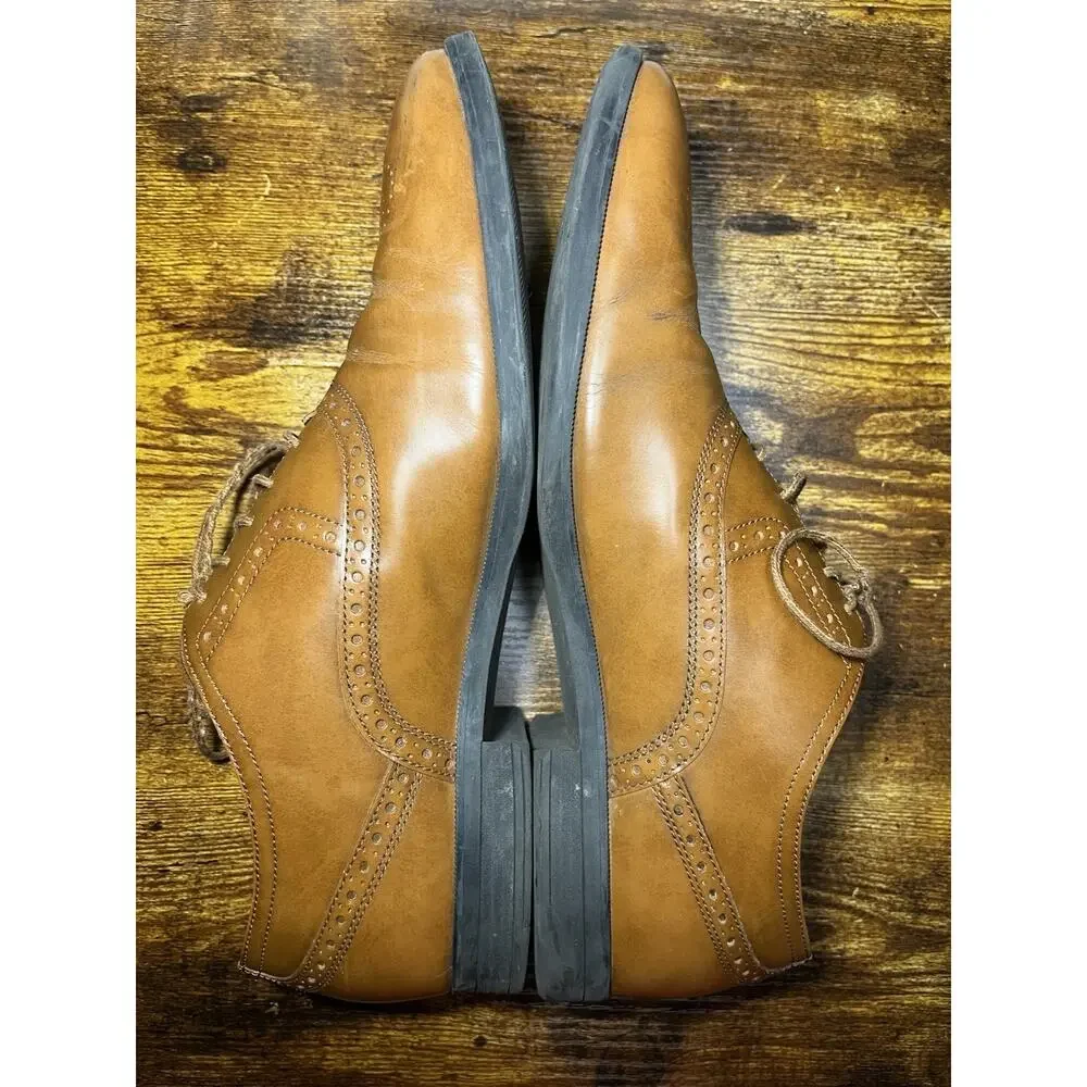 Cole Haan Mens Grand OS Brown Oxford Wingtip Brogue Dress Shoes C20240 Size 11 M